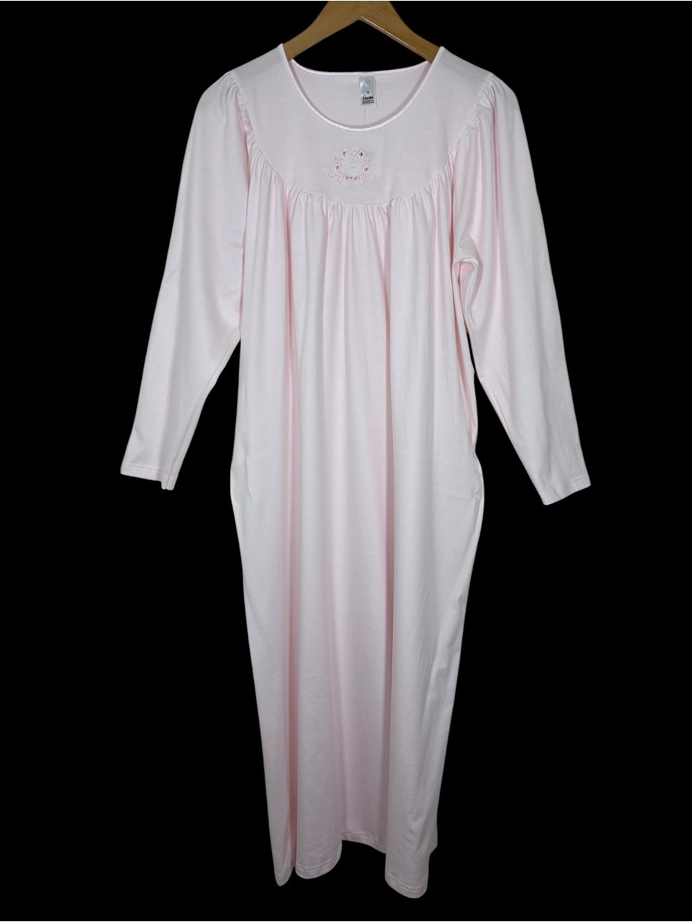 Calida Pink Cotton Nightgown Cottagecore S
